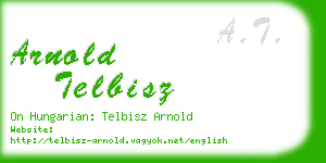 arnold telbisz business card